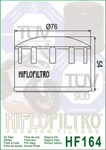 Cargar imagen en el visor de la galería, Filtro de aceite HF164