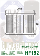 Cargar imagen en el visor de la galería, Filtro de aceite HF192