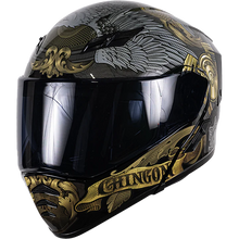 Cargar imagen en el visor de la galería, Casco ESTELAR Mexa dorado (Luz LED)