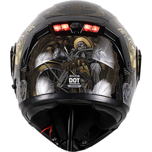 Cargar imagen en el visor de la galería, Casco ESTELAR Mexa dorado (Luz LED)