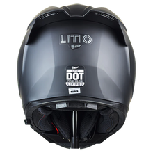 Cargar imagen en el visor de la galería, Casco LITIO solido negro mate