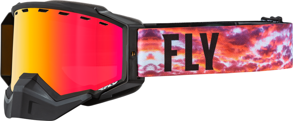 Goggle Fly Racing Zone pro negro/sunset