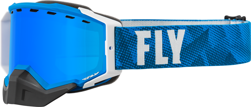 Goggle Fly Racing Zone pro blanco/azul