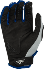 Cargar imagen en el visor de la galería, Guantes Fly Racing azul con gris claro
