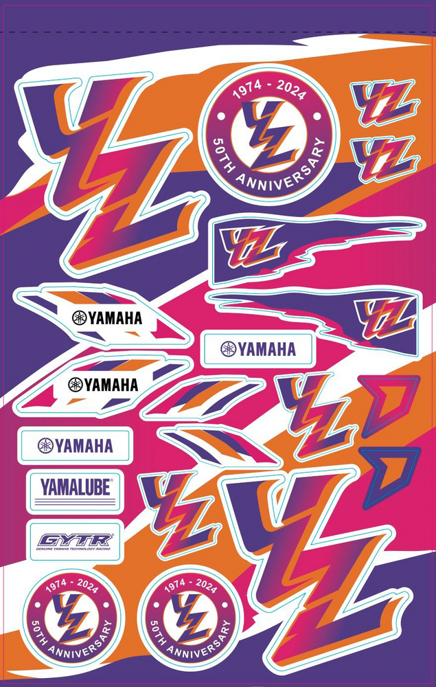Sticker D'cor Yamaha Retro