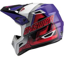 Cargar imagen en el visor de la galería, Casco Answer A23 AR1 Vendetta Red/White/ Purple
