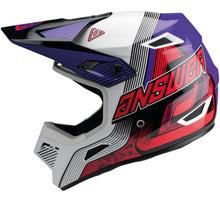 Cargar imagen en el visor de la galería, Casco Answer A23 AR1 Vendetta Red/White/ Purple
