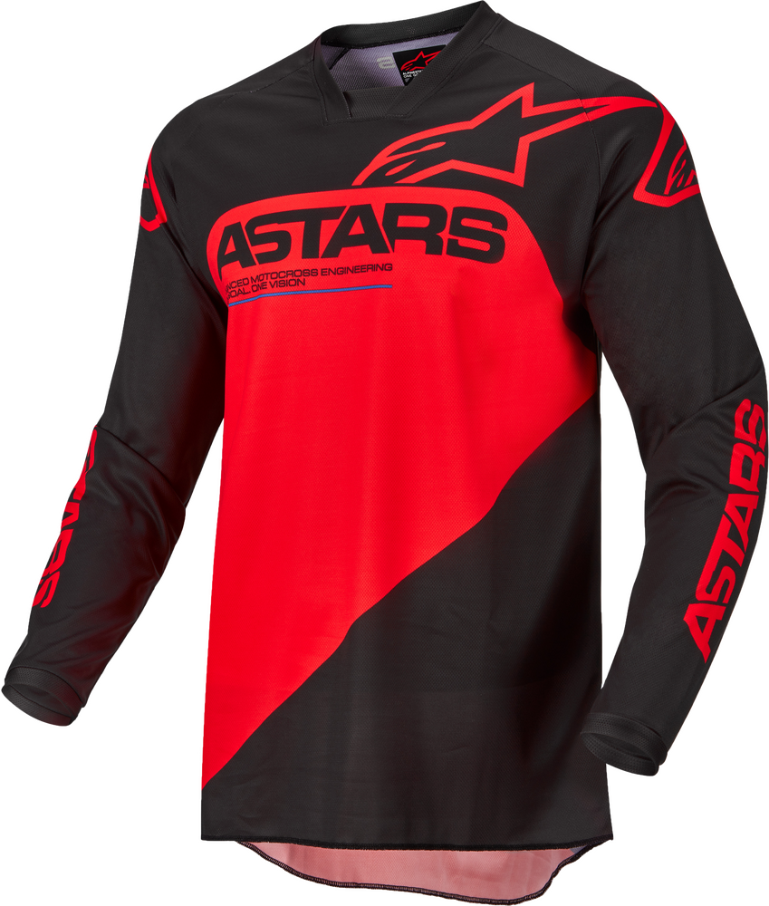 Jersey Alpinestars Racer Supermatic negro con rojo