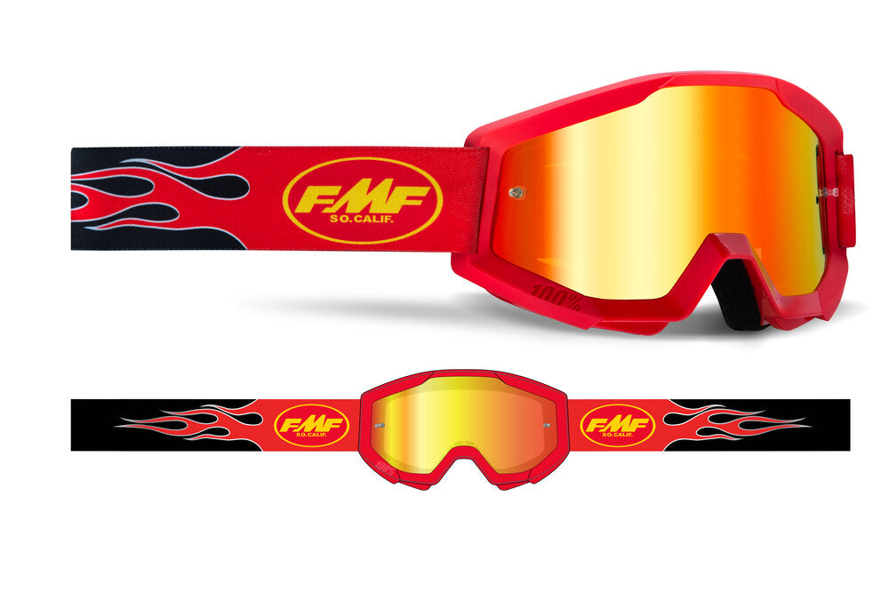 Goggles FMF PowerCore flame red