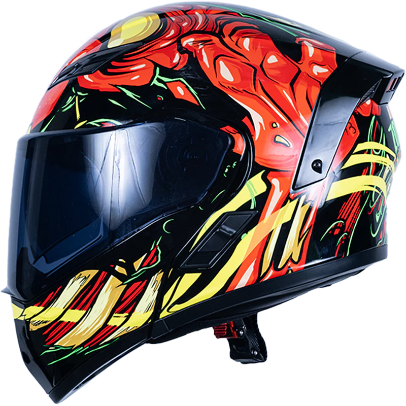 Casco Estelar Zombie rojo (Luz LED)