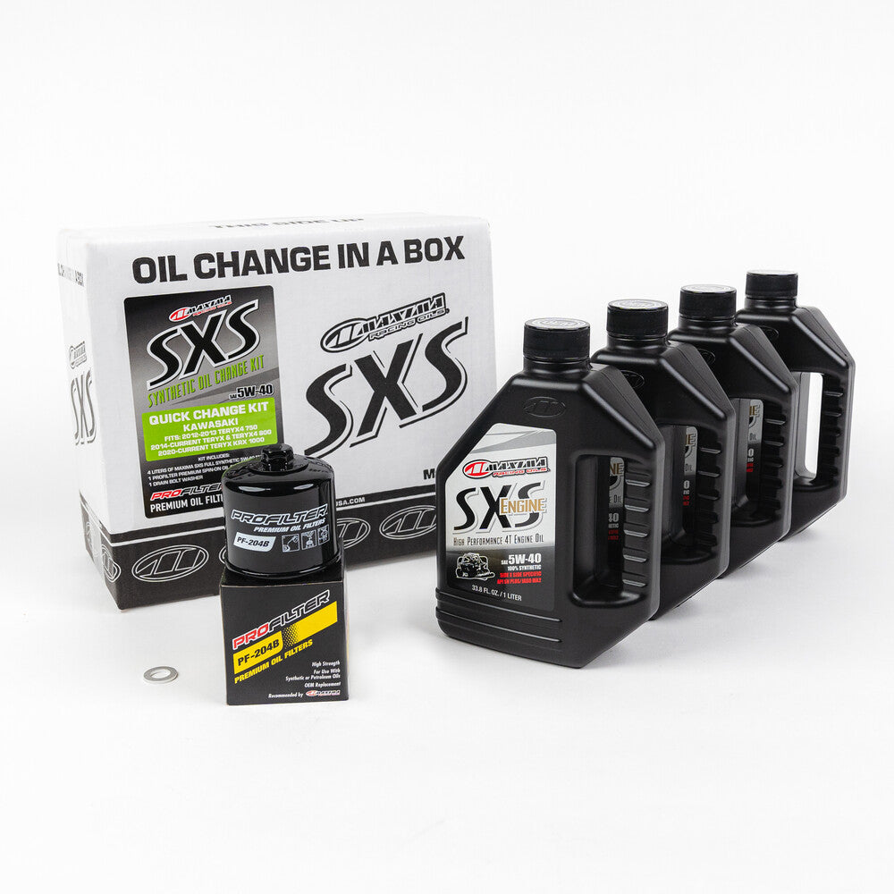 Kawasaki KRX SxS oil changue SXS(4)5W40, HF204(1)