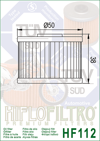 Filtro de aceite HF112