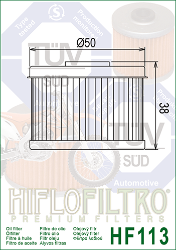 Filtro de aceite HF113