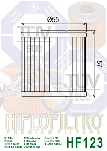 Filtro de aceite HF123