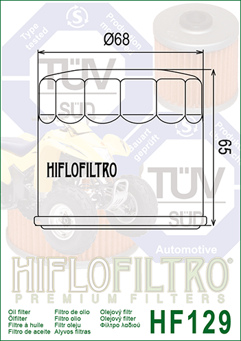 Filtro de aceite HF129