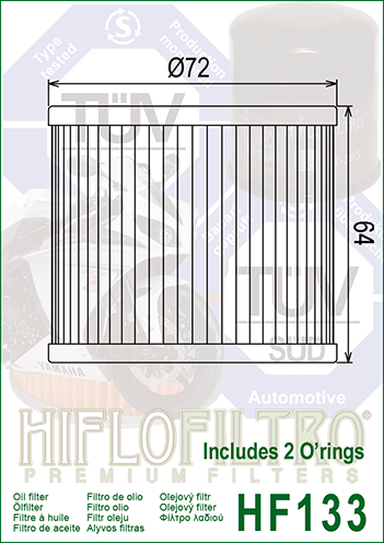 Filtro de aceite HF133