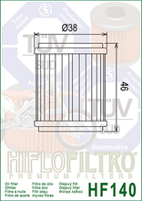 Cargar imagen en el visor de la galería, Filtro de aceite HF140
