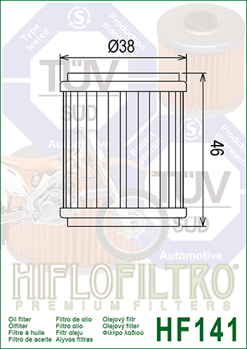 Filtro de aceite HF141