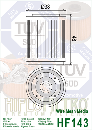 Filtro de aceite HF143
