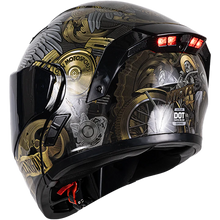 Cargar imagen en el visor de la galería, Casco ESTELAR Mexa dorado (Luz LED)
