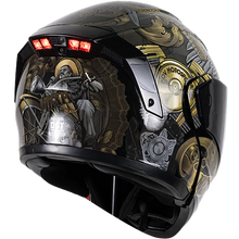 Cargar imagen en el visor de la galería, Casco ESTELAR Mexa dorado (Luz LED)
