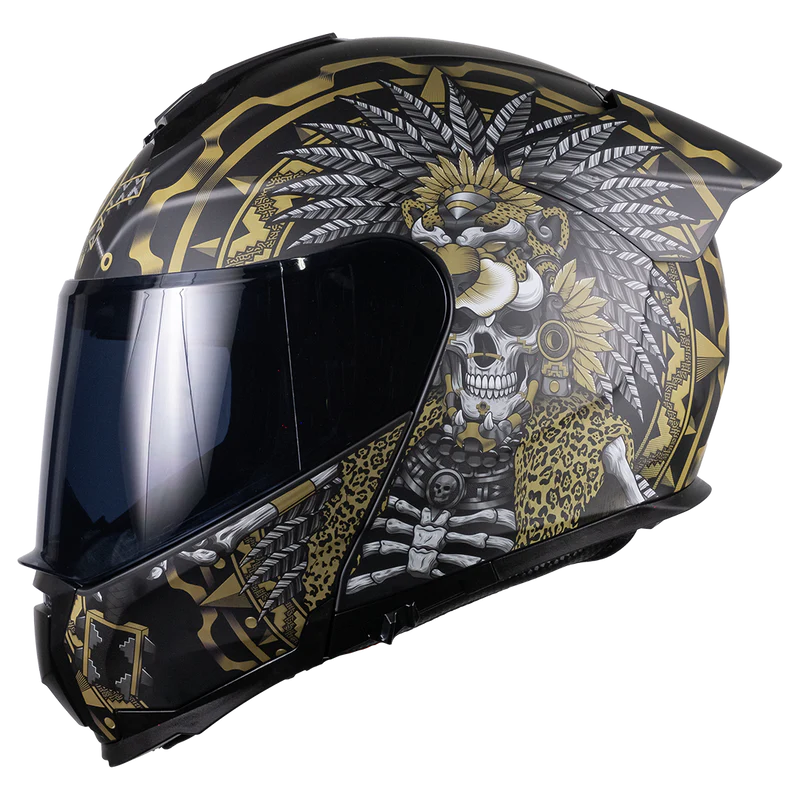 Casco Litio Obsidian dorado