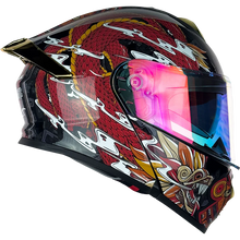 Cargar imagen en el visor de la galería, Casco THUNDER Quetzalcoatl rojo
