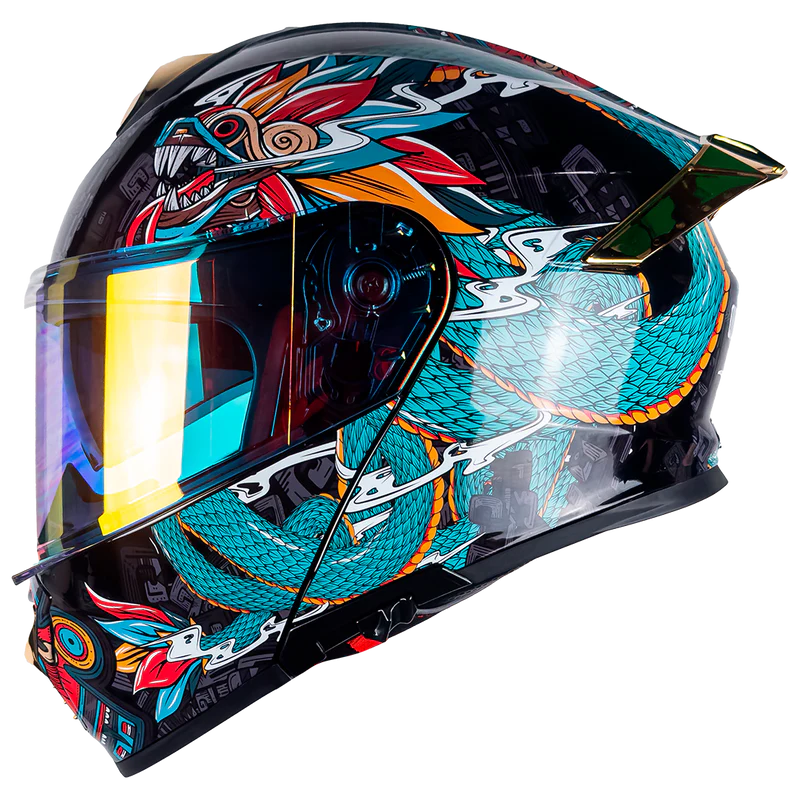 Casco Thunder Quetzalcoatl verde