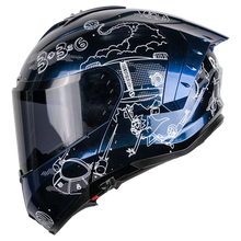 Cargar imagen en el visor de la galería, Casco SNOW Rick &amp; Morty Galactic blue
