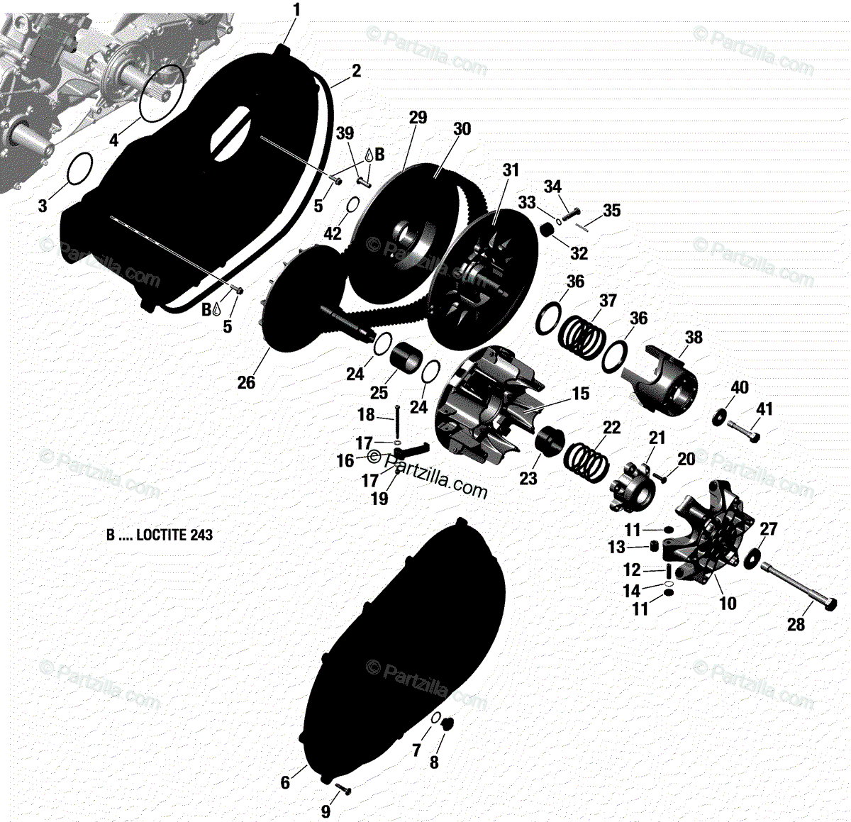 Slider shoe set para transmision Can-am Maverick X3